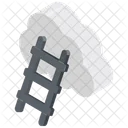 Cloud Ladder Cloud Stairway Ladder To Cloud Icon