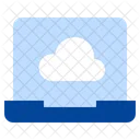 Cloud Laptop Online Cloud Computer Storage Icon