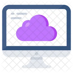 Cloud Laptop  Icon