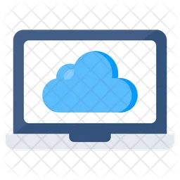 Cloud Laptop  Icon