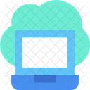 Cloud laptop  Icon