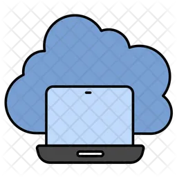 Cloud Laptop  Icon