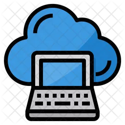 Cloud-Laptop-Speicher  Symbol