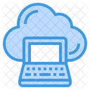 Laptop Storage Cloud Icon