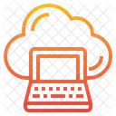 Laptop Storage Cloud Icon