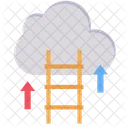 Cloud Ledder Growth Icon
