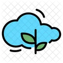 Cloud Leaf Cloud Nature Cloud Eco Icon