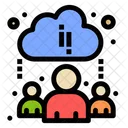 Cloud Leaning  Icon