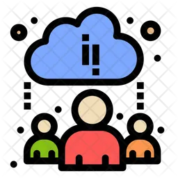 Cloud Leaning  Icon