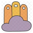 Cloud Library Cloud Book Digital Library Icon