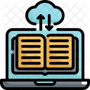 Cloud Library Online Icon