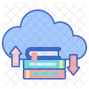 Cloud Library Cloud Study Digital Icon