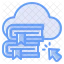 Cloud Library Digital Library Cloud Book Icon