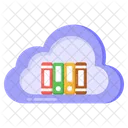 Digital Library Cloud Library Cloud Books Icon
