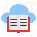 Cloud Library Cloud Education Elearning Icon
