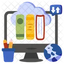 Cloud Library  Icon