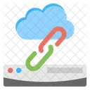 Cloud Based Server Icon