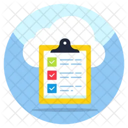 Cloud List  Icon