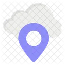 Cloud Location Location Gps Icon