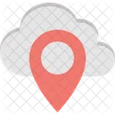 Cloud Computing Location Pin Map Pin Icon