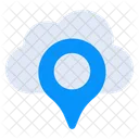 Cloud Location Location Pointer Map Pin Icon