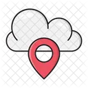 Cloud Location Pin Icon