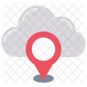Cloud Location Cloud Map Location Icon
