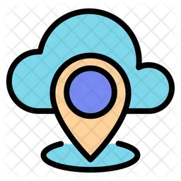 Cloud Location  Icon