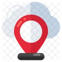 Cloud Location Cloud Direction Gps Icon