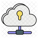 Cloud Lock Cloud Security Protection Icon
