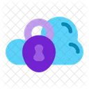 Cloud Lock Safety Protection Icon