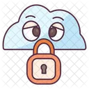 Cloud Security Cloud Lock Private Cloud Icon
