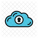 Cloud Lock Cloud Security Cloud Protection Icon