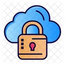 Cloud Lock Cloud Security Cloud Protection Icon