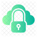 Cloud Lock Cloud Data Protected Icon