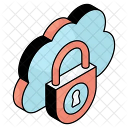 Cloud Lock  Icon