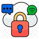 Cloud lock  Icon