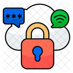 Cloud lock  Icon