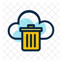 Papierkorb Mulleimer Wolke Symbol