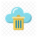 Papierkorb Mulleimer Wolke Symbol