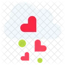 Cloud Love Cloud Heart Icon