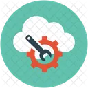Cloud Maintenance Wrench Icon
