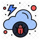 Cloud Infected Virus Icon