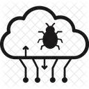 Cloud Malware Cloud Virus Network Malware Icon