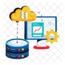 Cloud Management Cloud Database Cloud Service アイコン