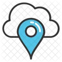 Cloud Map Marker Icon