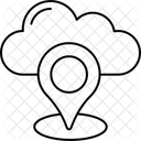 Cloud map marker  Icon