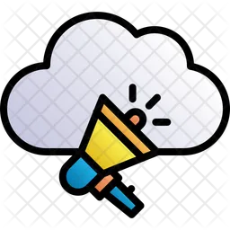 Cloud Marketing  Icon