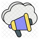 Cloud Megaphone Marketing Announcement Icon