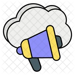 Cloud marketing  Icon